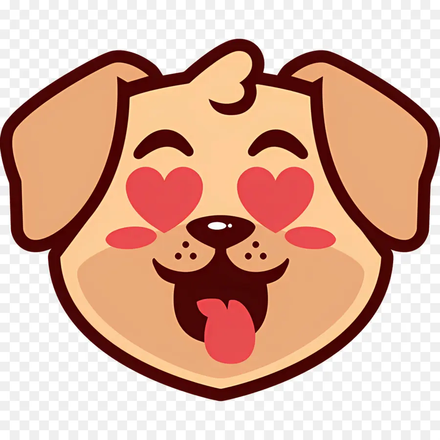 Emoji De Cachorro，Cachorro Rindo PNG