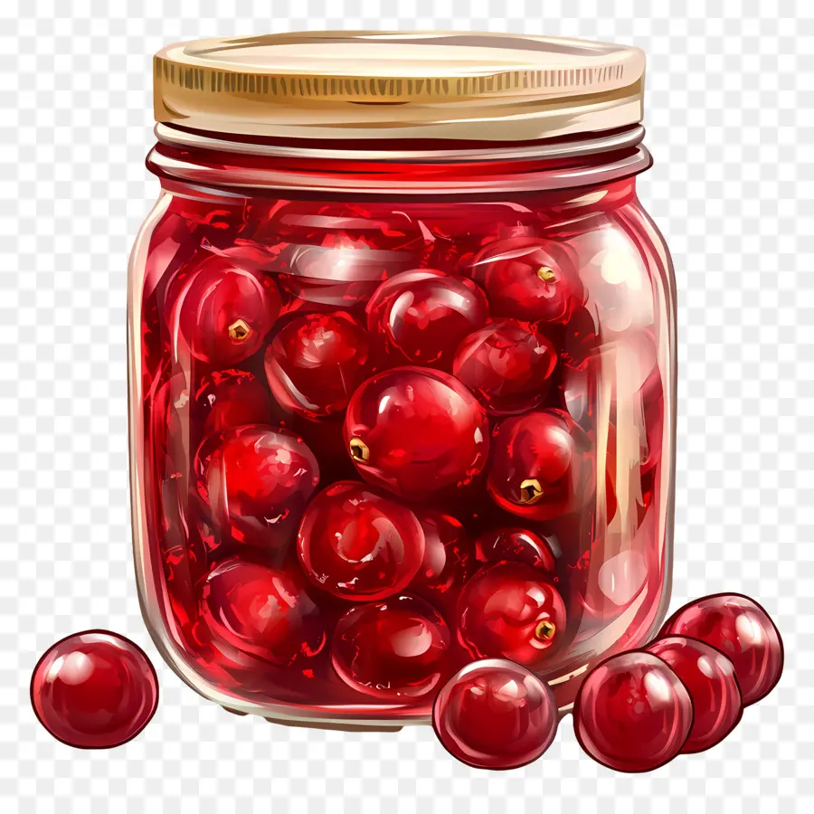 Relish De Cranberry，Pote De Frutas Vermelhas PNG