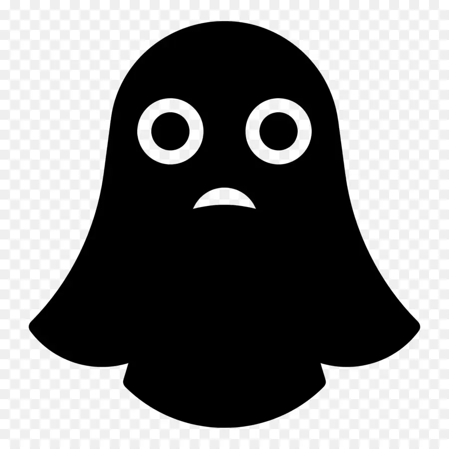 Emoji Fantasma，Fantasma Com Olhos Redemoinhos PNG