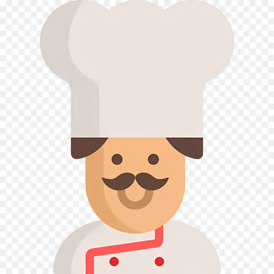 Cozinheiro，Chef Com Bigode PNG