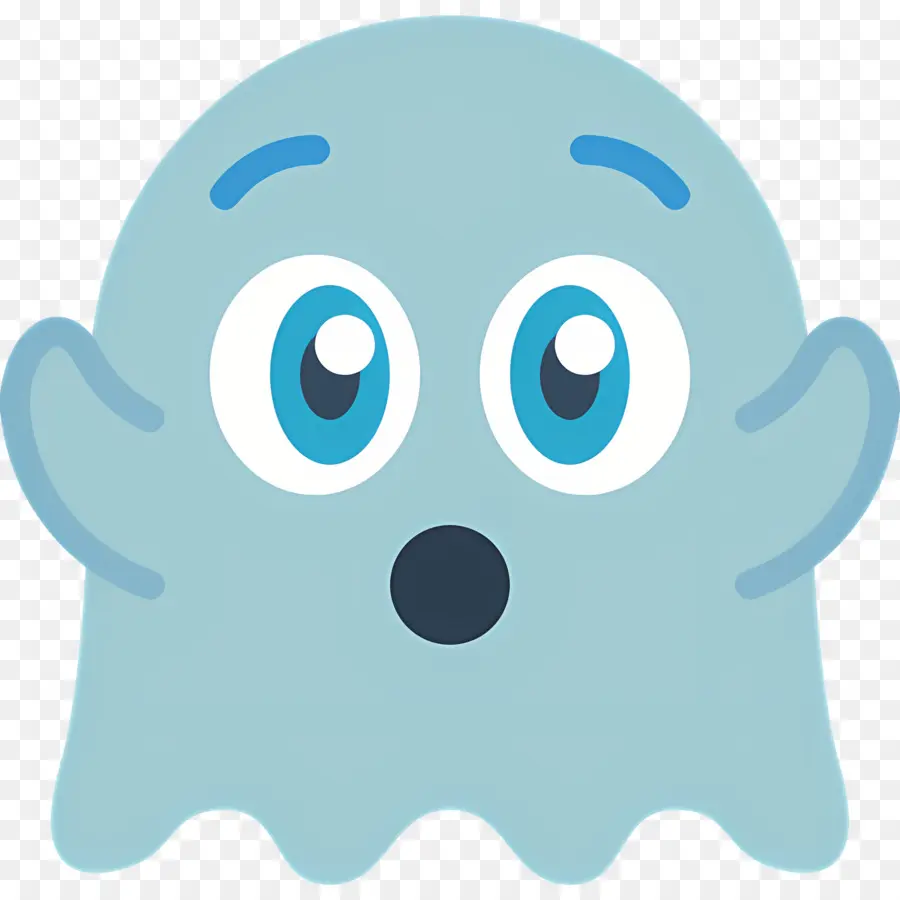 Emoji Fantasma，Fantasma Feliz PNG