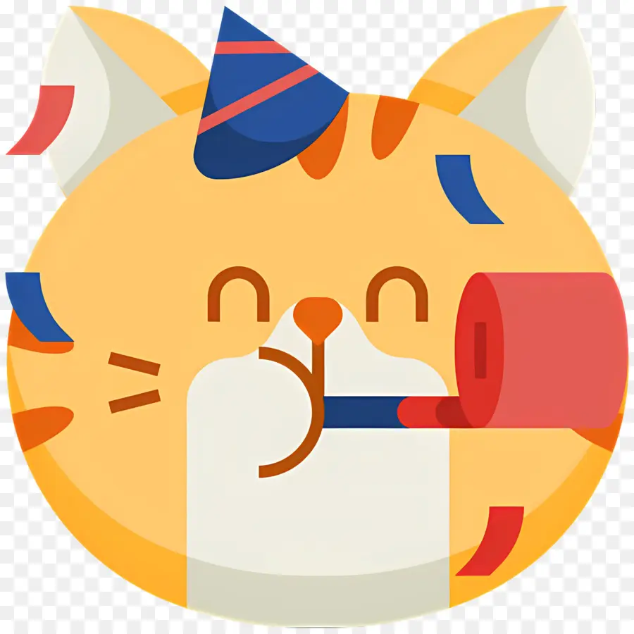 Emoji De Gato，Gato Festeiro PNG