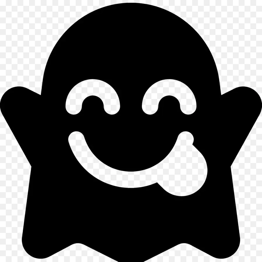 Emoji Fantasma，Fantasma Sorridente PNG