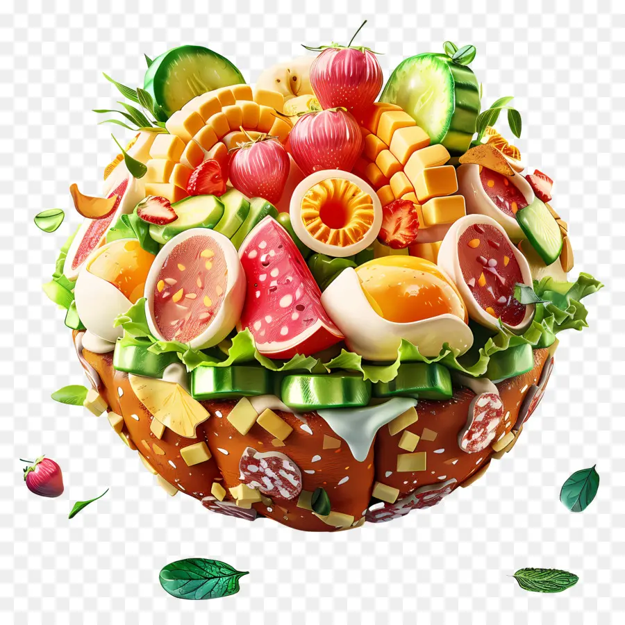 Salada Cobb，Saladeira Artística PNG