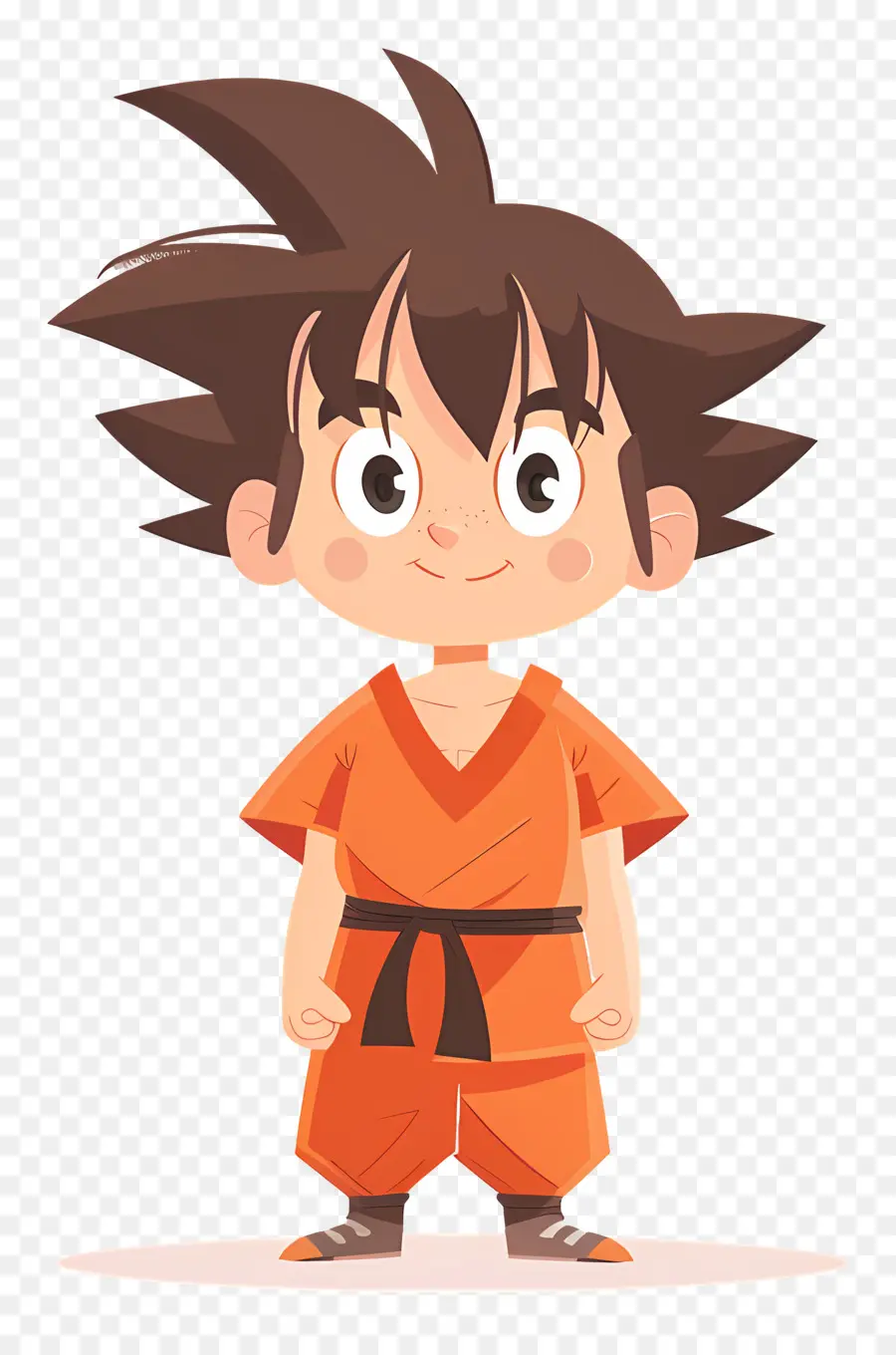 Goku，Menino Com Roupa Laranja PNG