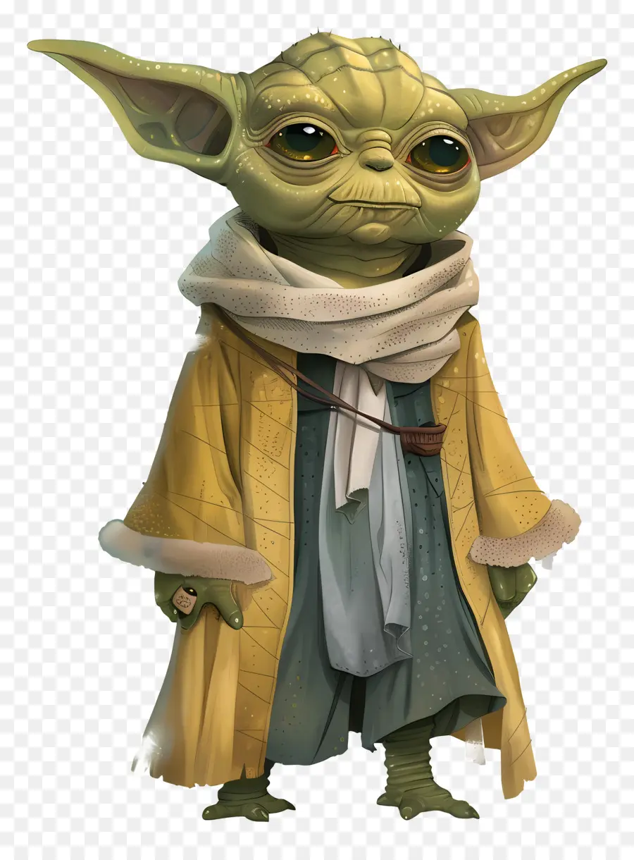 Yoda，Criatura Verde Em Manto PNG