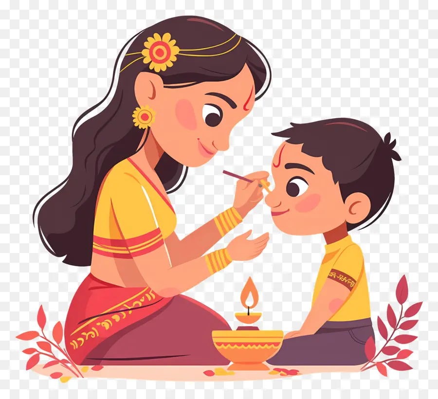 Bhai Dooj，Mãe E Filho PNG