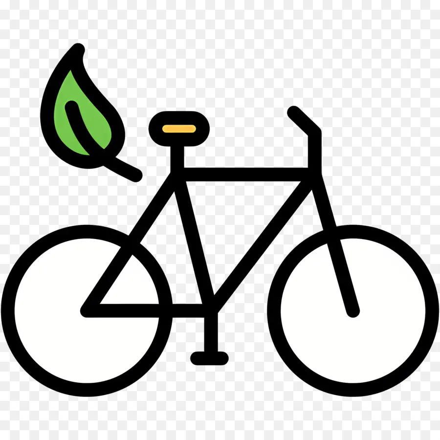 Sustentabilidade，Bicicleta Com Folha PNG