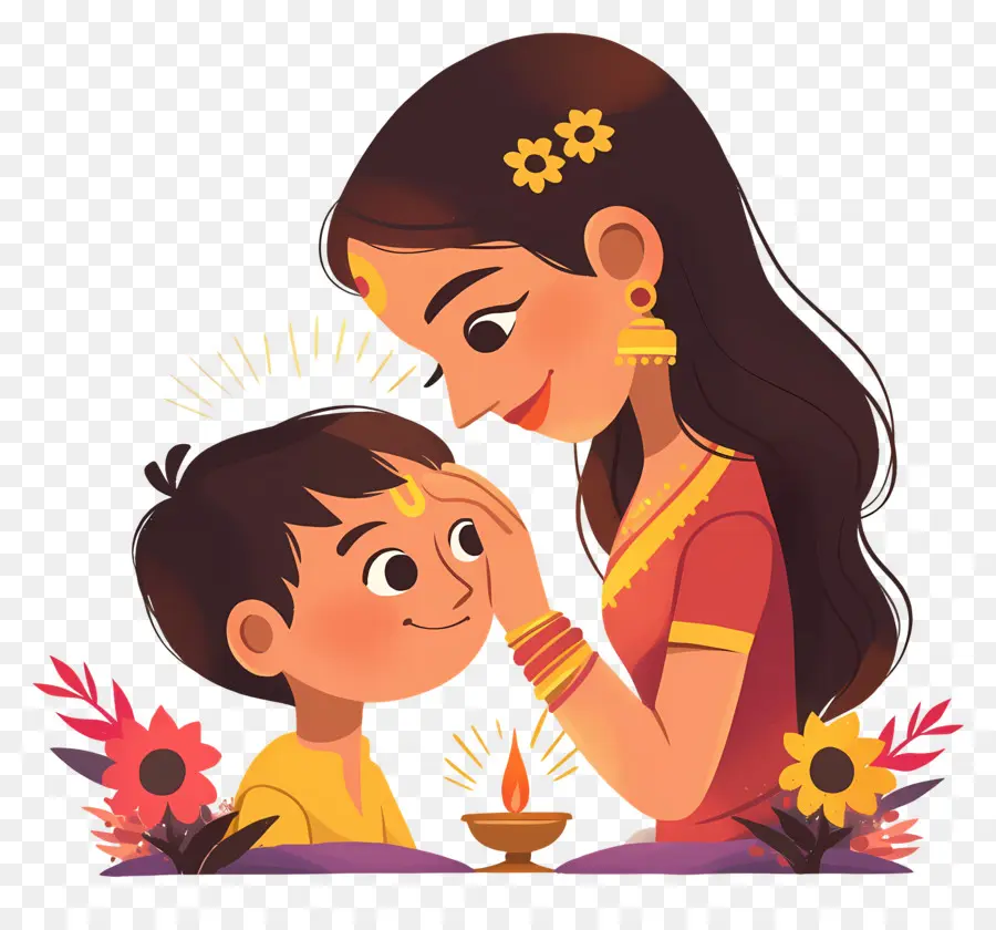 Bhai Dooj，Mãe E Filho PNG