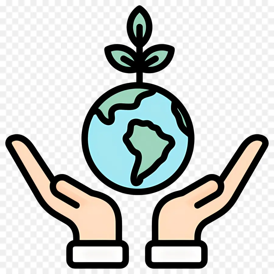 Sustentabilidade，Terra Com Planta PNG