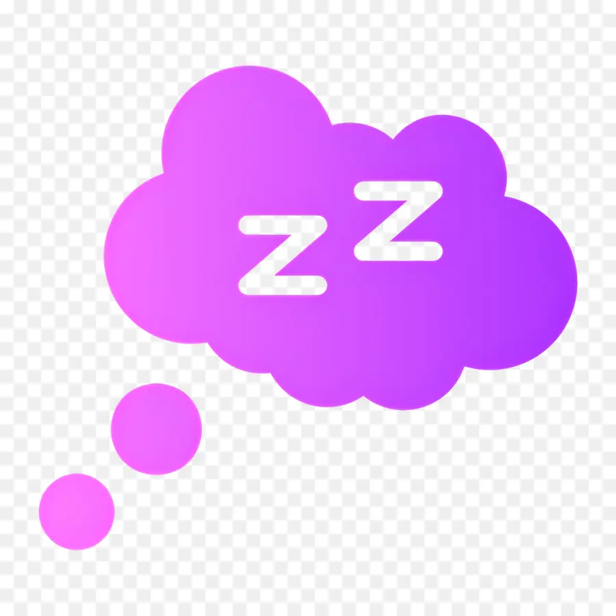 Durma Zzz，Nuvem Roxa Do Sono PNG