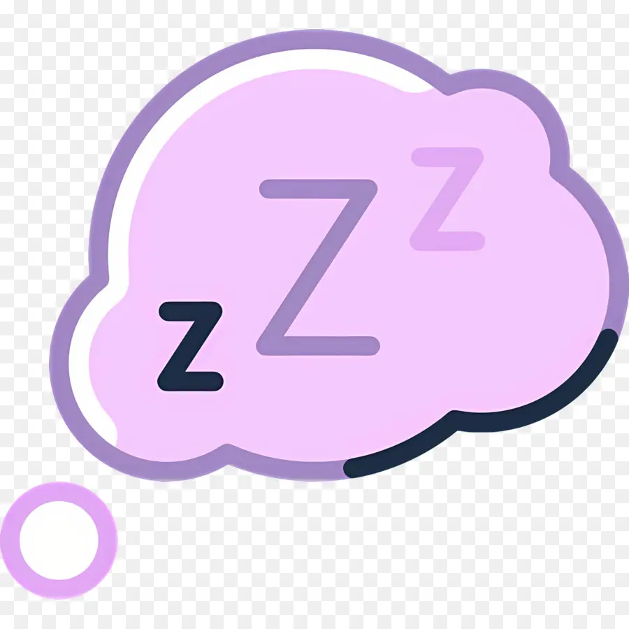 Durma Zzz，Nuvem Roxa Do Sono PNG