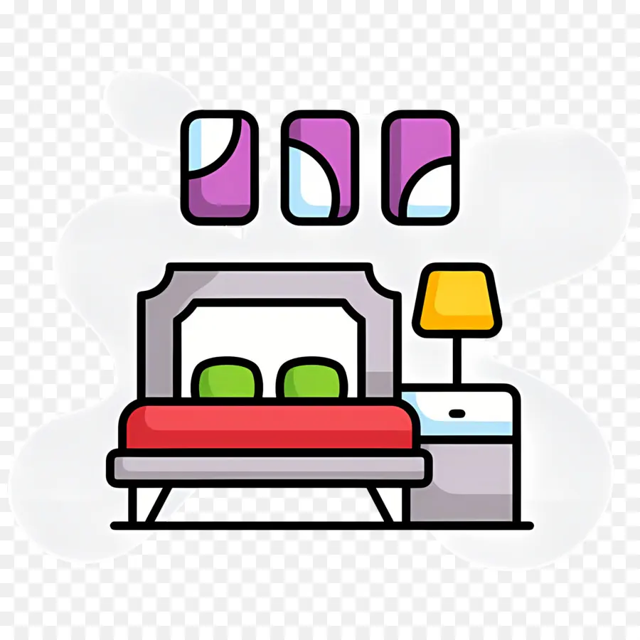 Quarto De Dormir，Ilustração De Quarto PNG