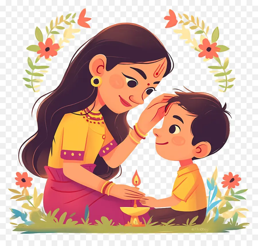 Bhai Dooj，Mãe E Filho PNG