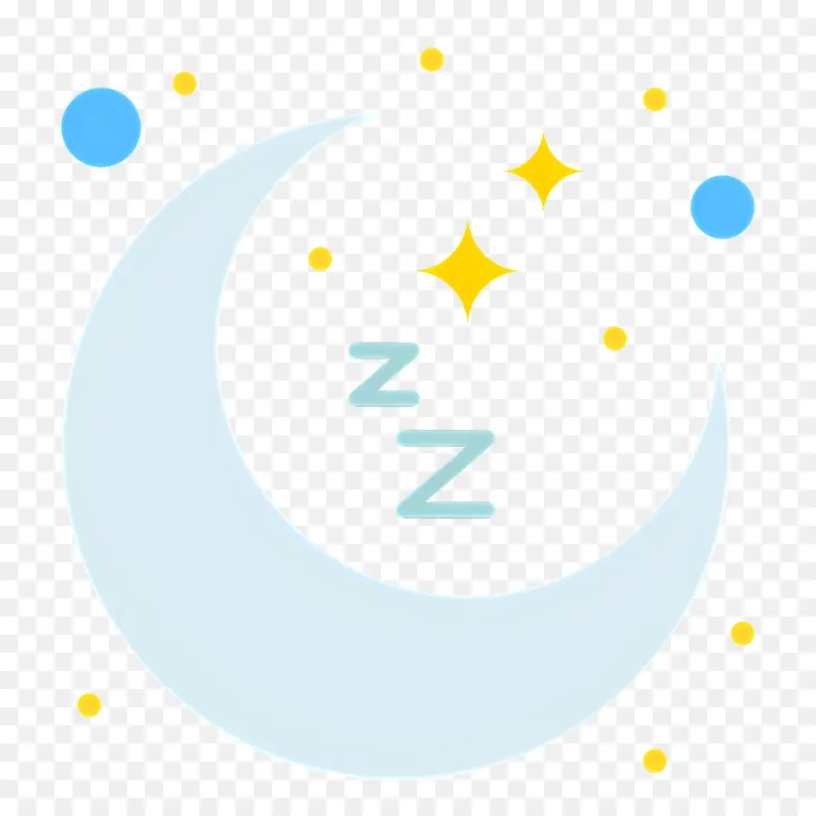 Durma Zzz，Lua E Estrelas PNG