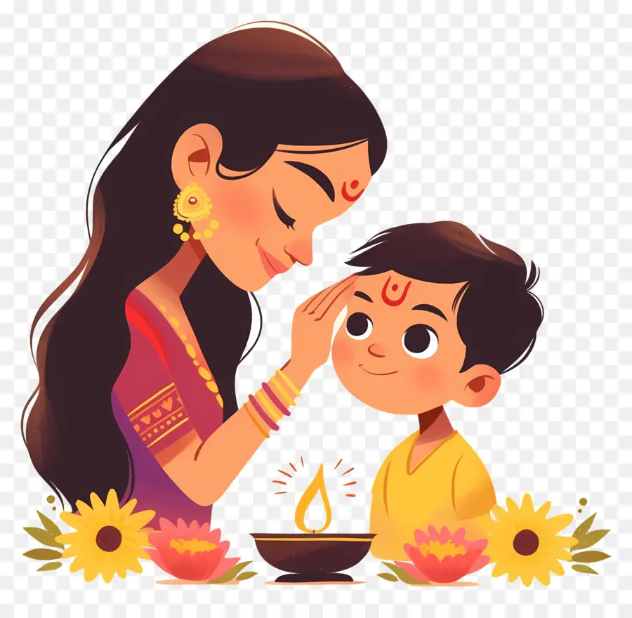 Bhai Dooj，Mulher E Criança PNG