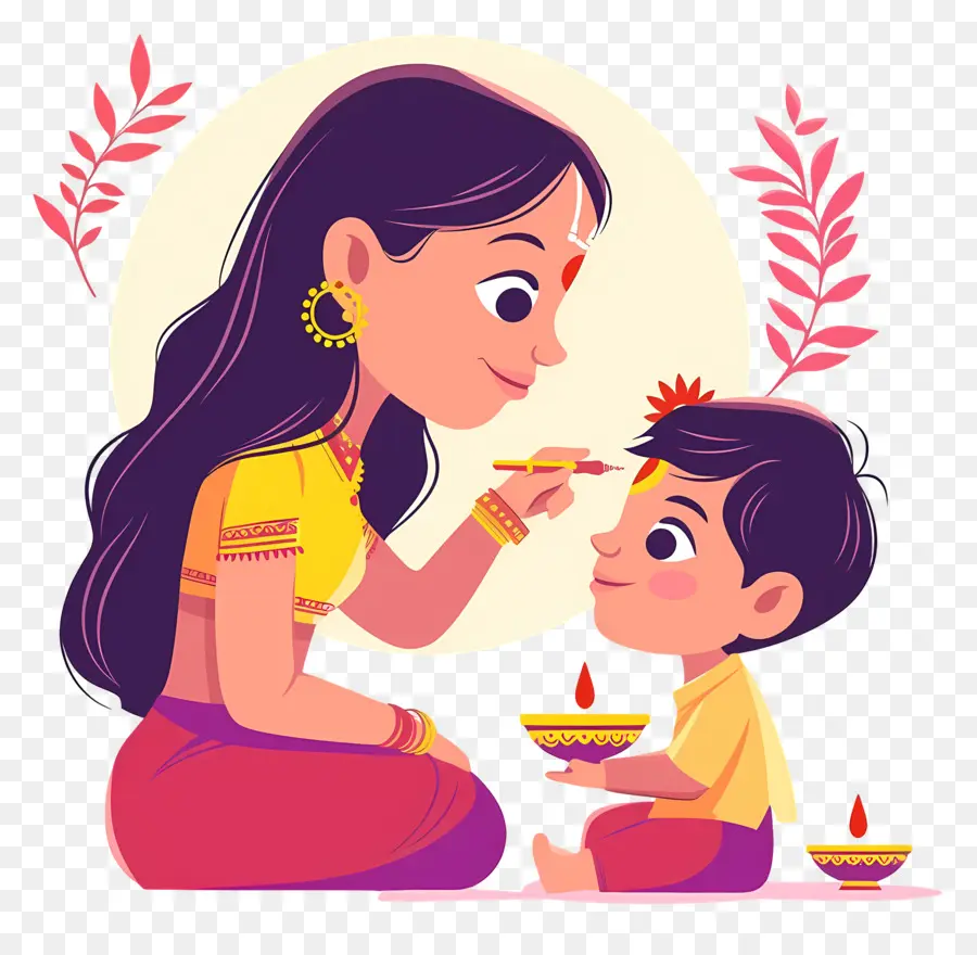 Bhai Dooj，Mãe E Filho PNG