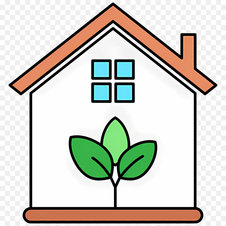 Sustentabilidade，Casa Com Planta PNG