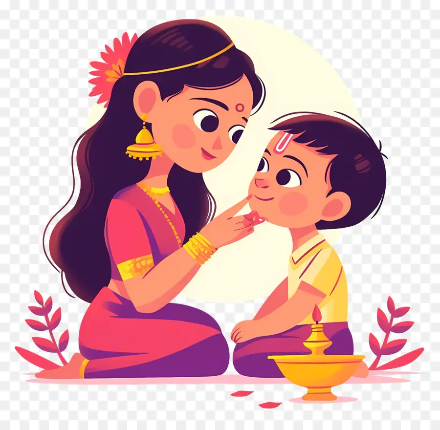 Bhai Dooj，Mulher E Criança PNG