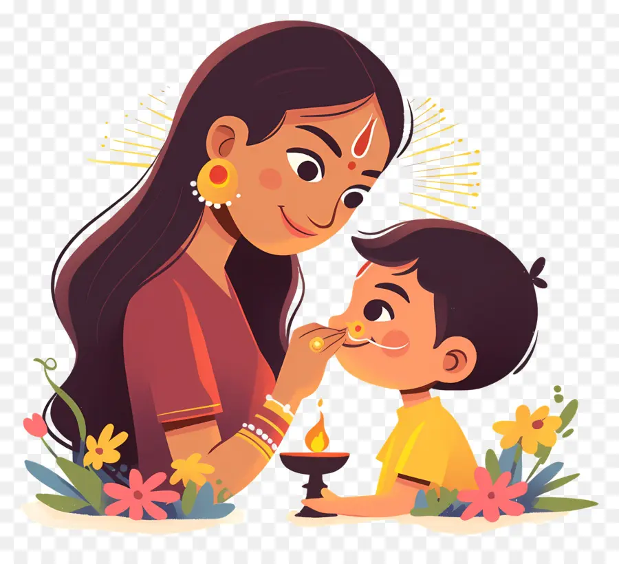 Bhai Dooj，Mãe E Filho PNG