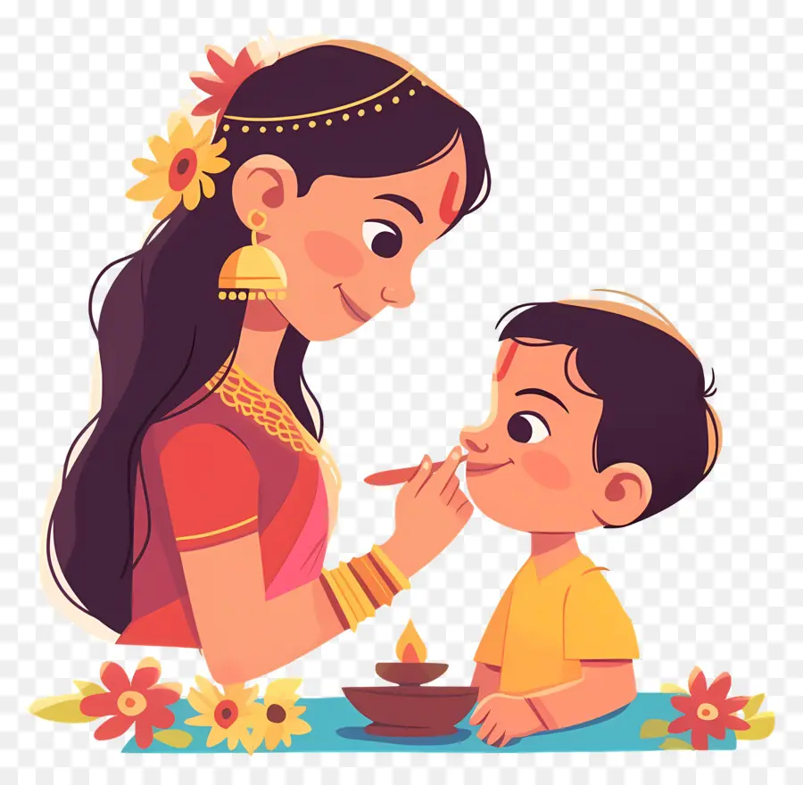 Bhai Dooj，Mãe E Filho PNG