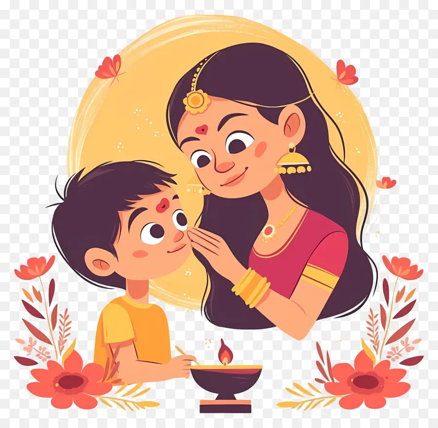 Bhai Dooj，Mãe E Filho PNG