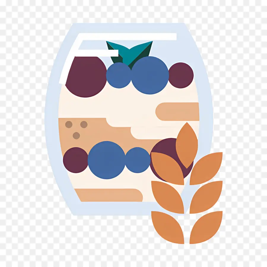 Aveia，Jarra Com Frutas PNG