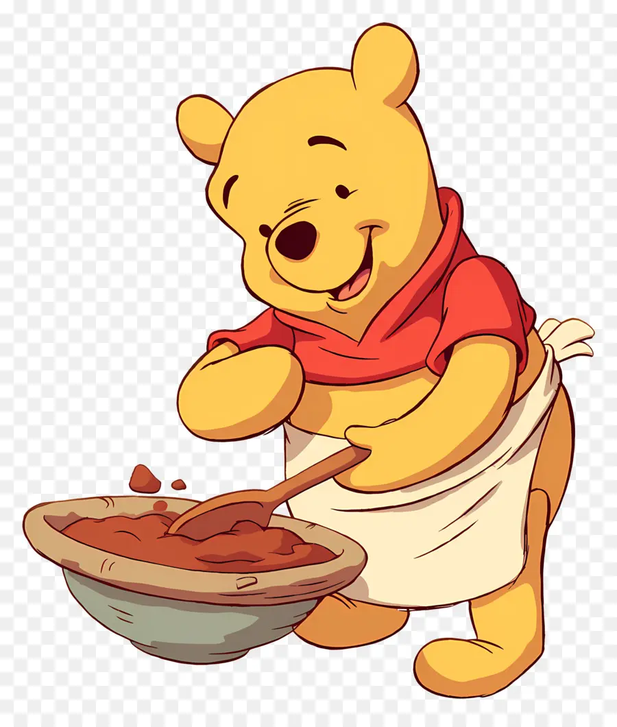 Ursinho Pooh，Urso Mexendo PNG