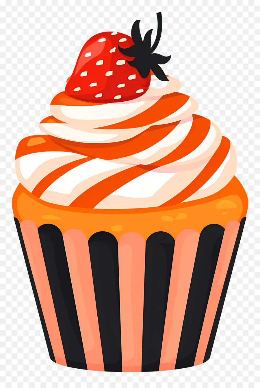 Bolinho Fofo，Cupcake Com Morango PNG