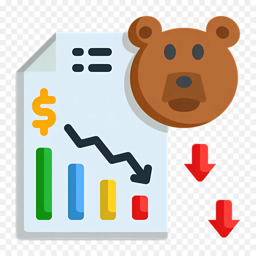 Investimento Em Queda，Gráfico Do Mercado Baixista PNG