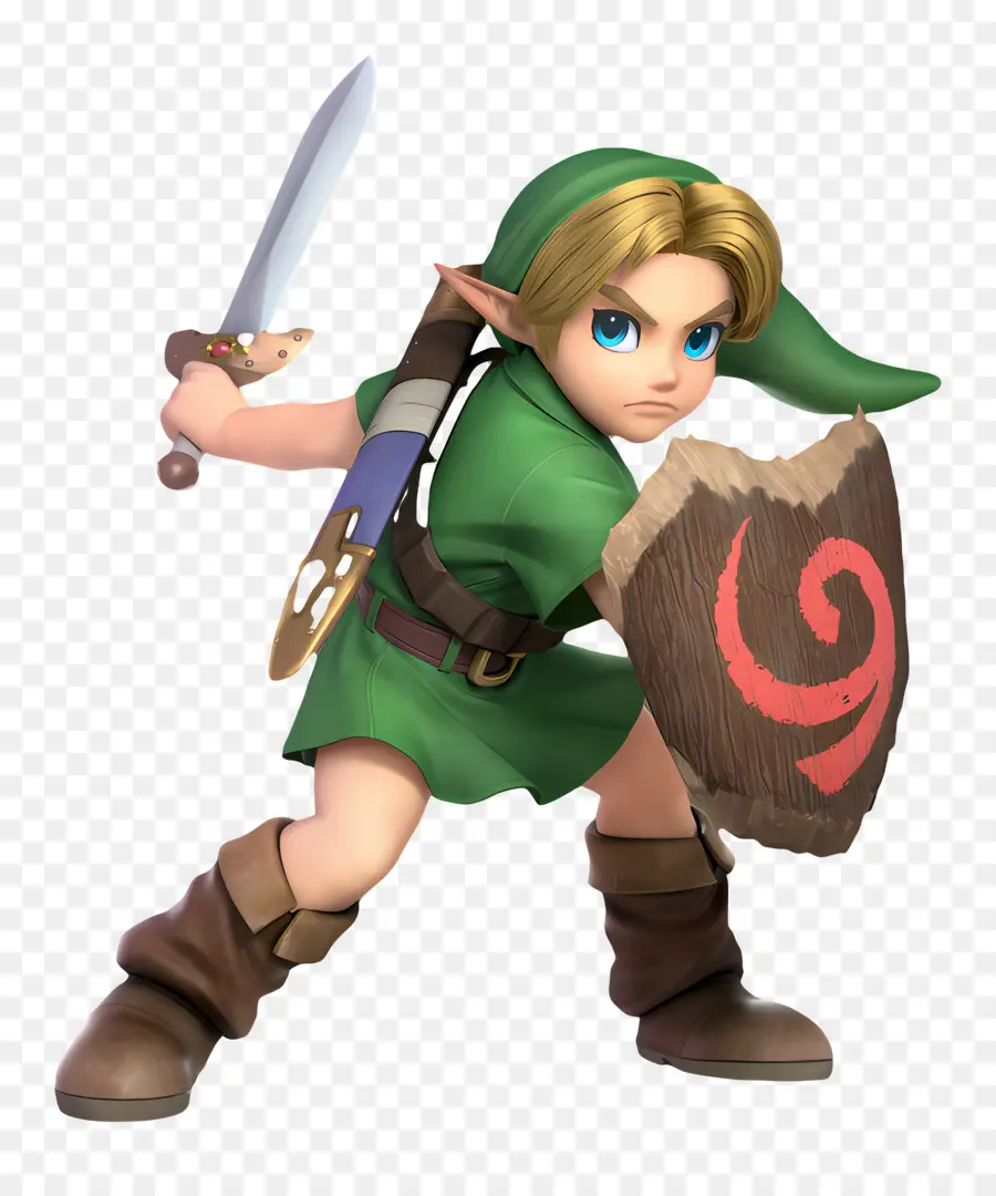 Lenda De Zelda，Guerreiro De Desenho Animado PNG