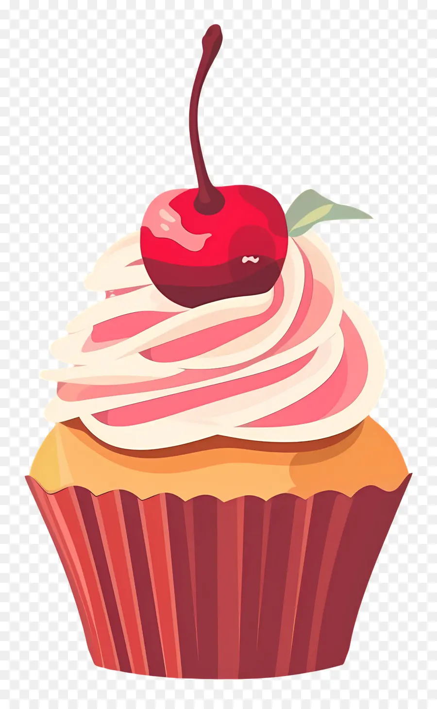 Bolinho Cereja，Cupcake Com Cereja PNG