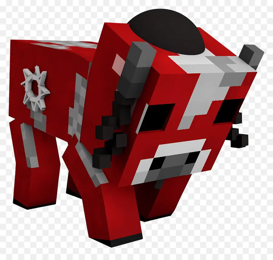 Minecraft，Vaca Bloqueada PNG