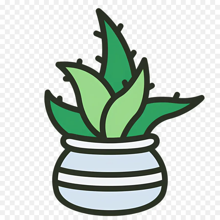 Aloe Vera，Aloe Vera Em Vaso PNG