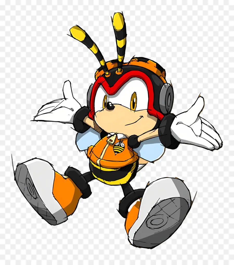 Sonic O Ouriço，Personagem Parecido Com Uma Abelha PNG