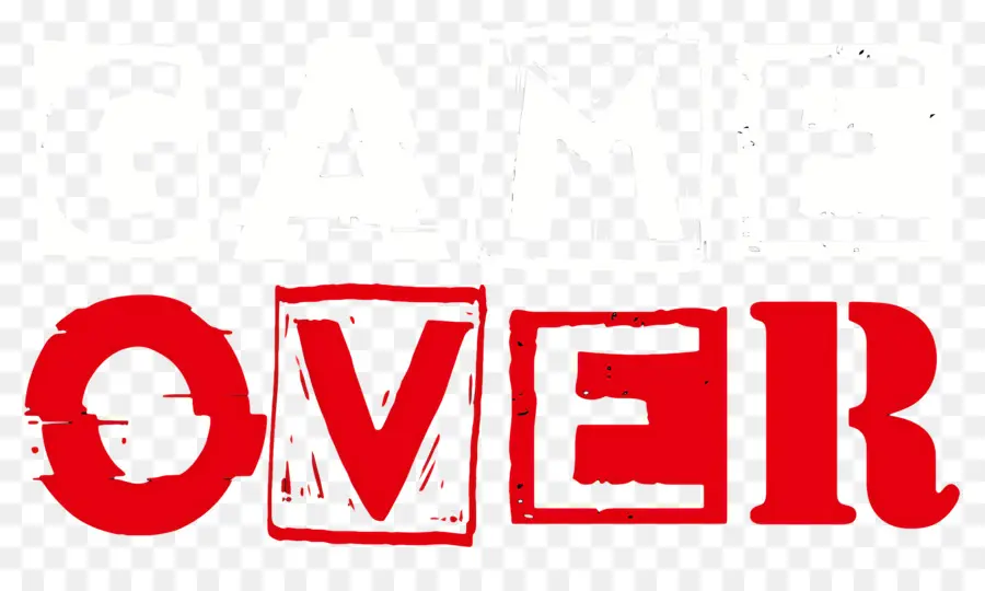 Game Over，Jogo Sobre Texto PNG