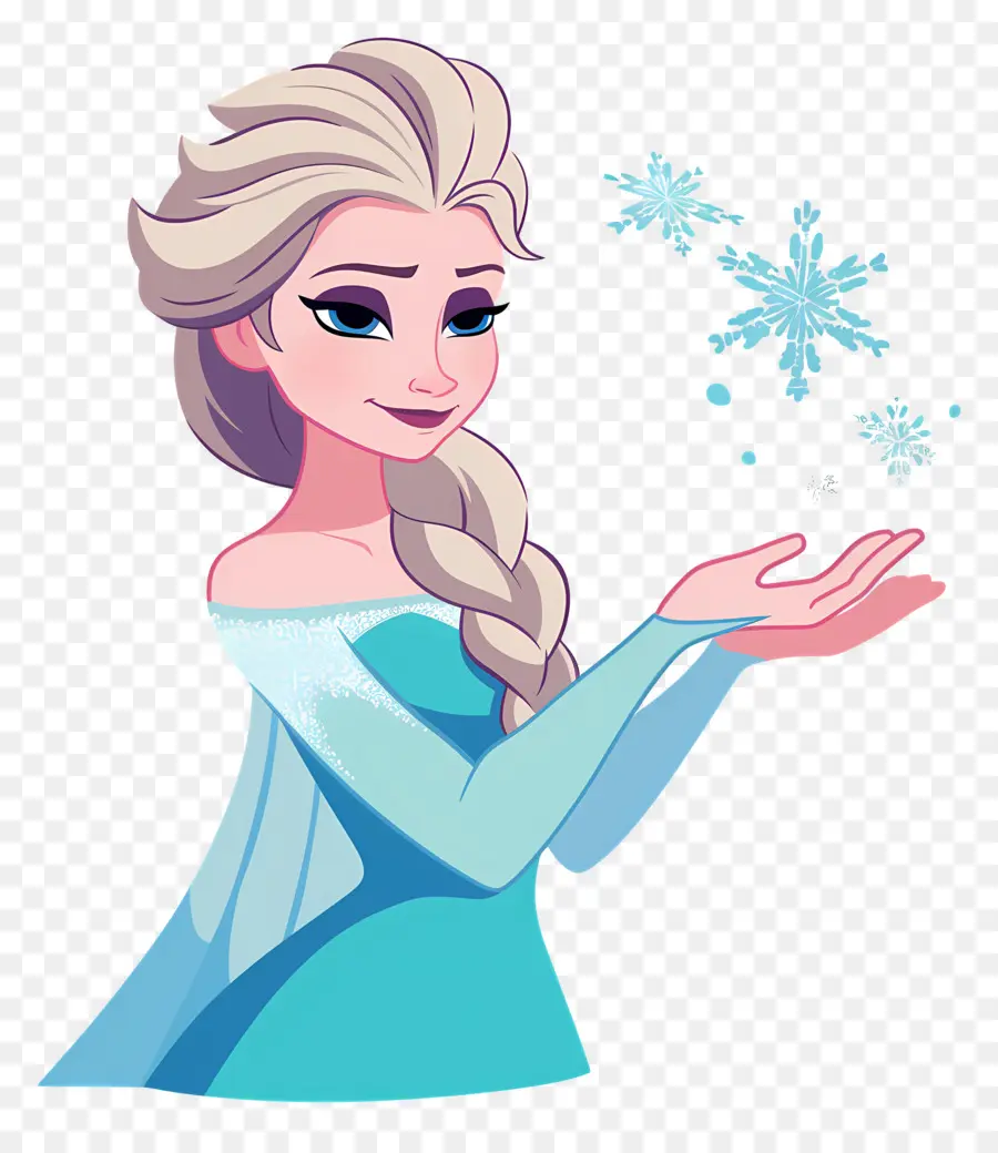 Princesa Elsa Congelada，Rainha Do Gelo Azul PNG