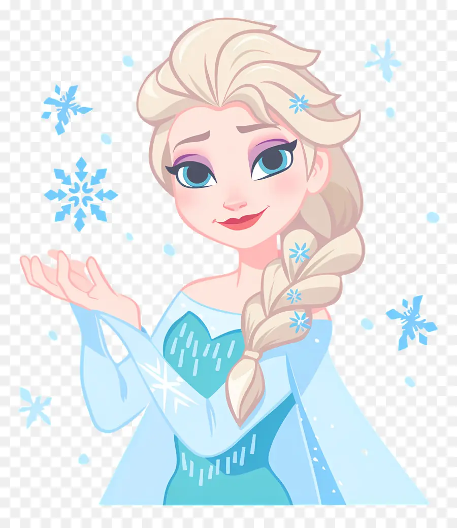 Princesa Elsa Congelada，Rainha Do Gelo Azul PNG