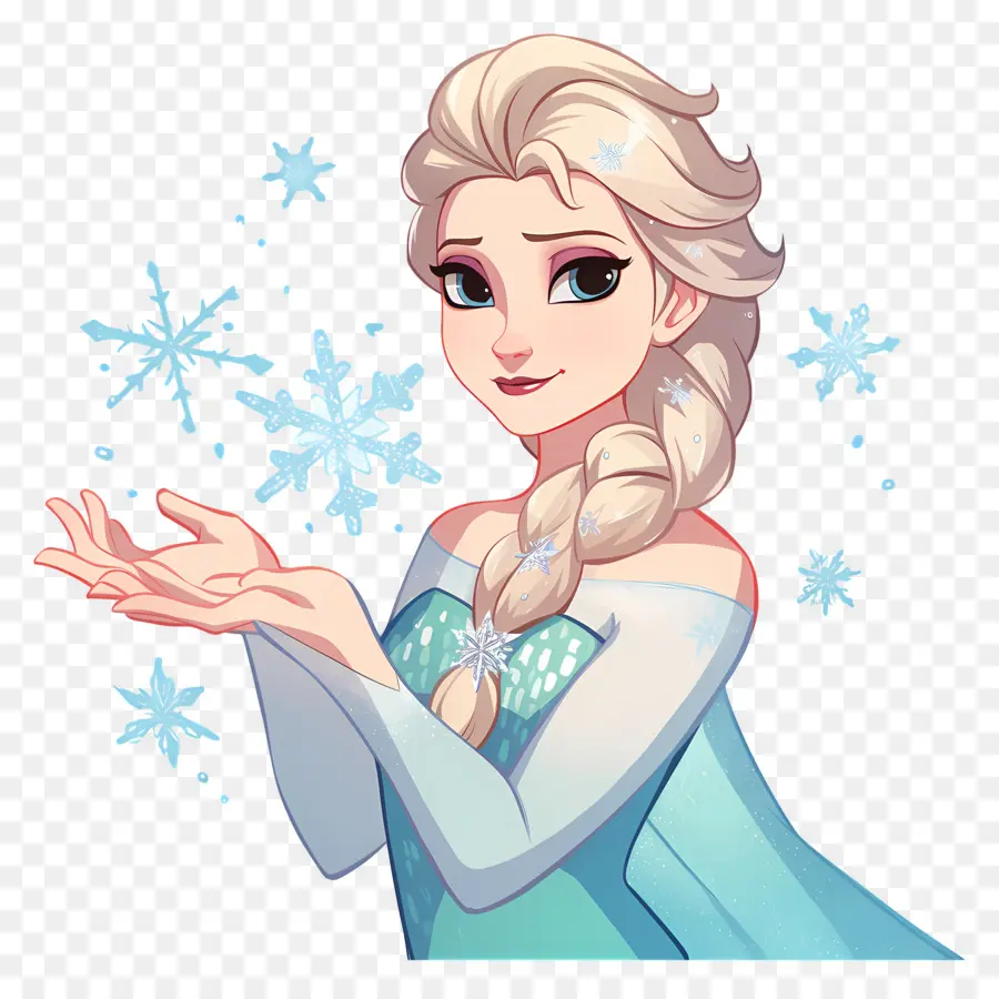 Princesa Elsa Congelada，Rainha Do Gelo Azul PNG