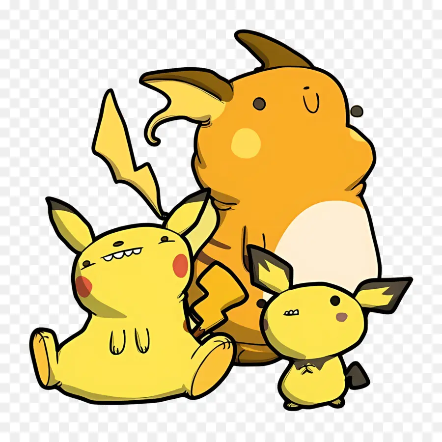 Pikachu，Criaturas Elétricas PNG