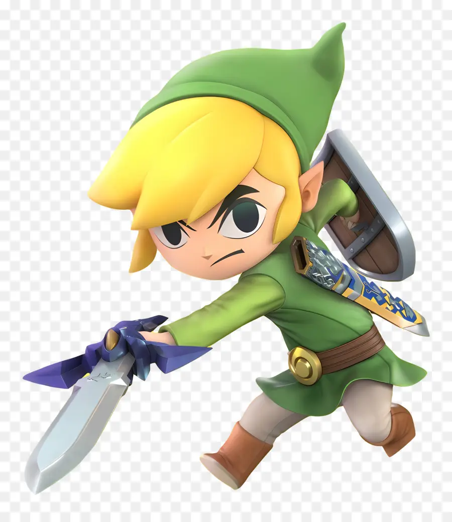 Lenda De Zelda，Guerreiro De Desenho Animado PNG