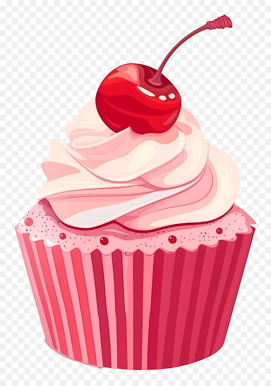 Bolinho Cereja，Cupcake Com Cereja PNG