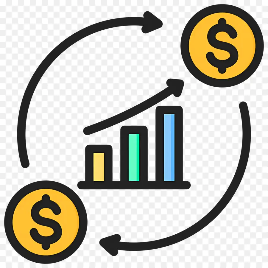 Fluxo De Investimento，Crescimento Financeiro PNG