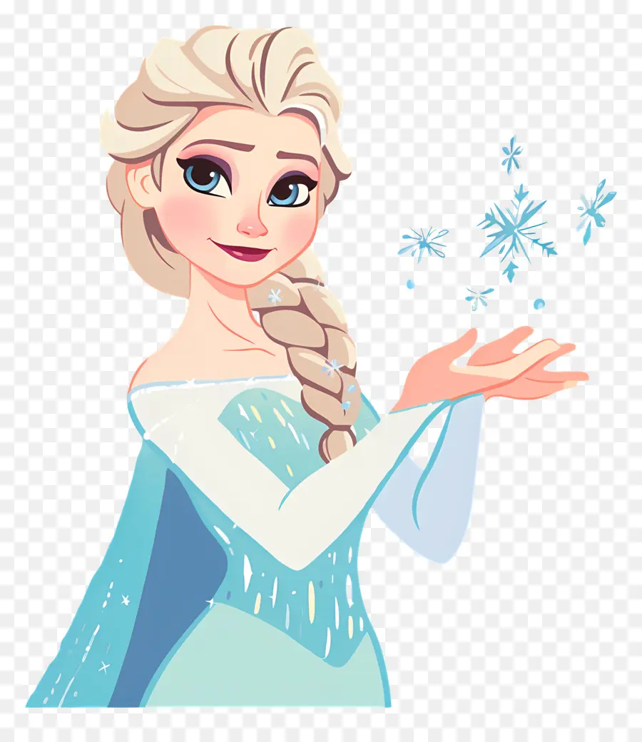 Princesa Elsa Congelada，Rainha Do Gelo Azul PNG