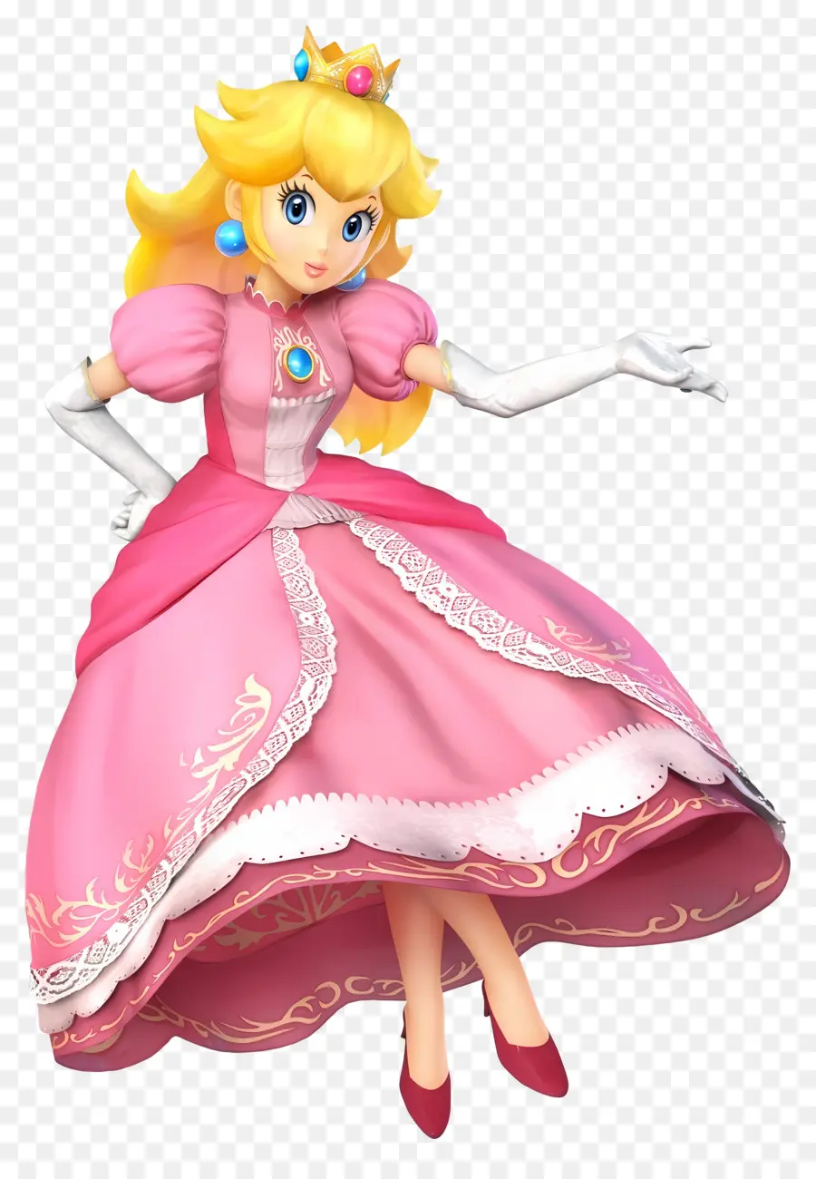 Princesa Pêssego，Princesa Com Guarda Chuva PNG