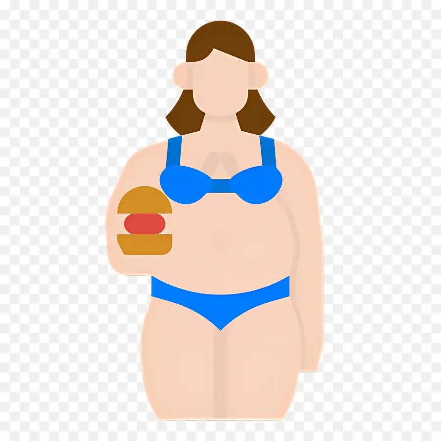 Obesidade，Mulher De Biquíni PNG