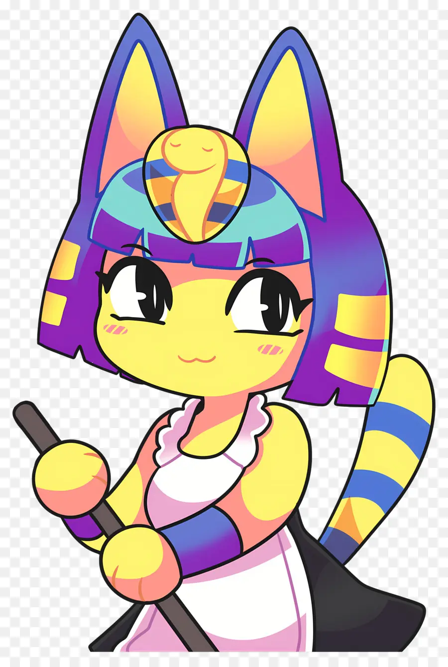 Travessia De Animais，Personagem De Gato Colorido PNG