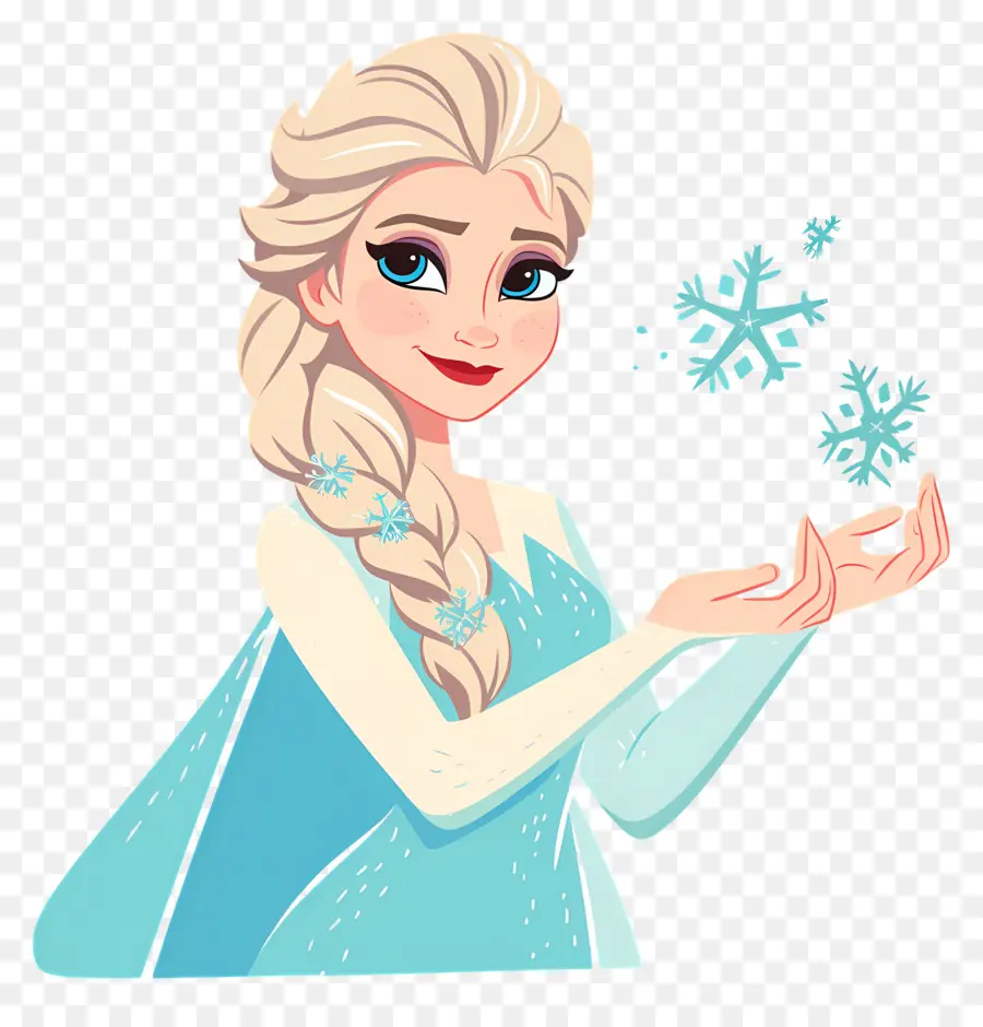 Princesa Elsa Congelada，Rainha Do Gelo Azul PNG