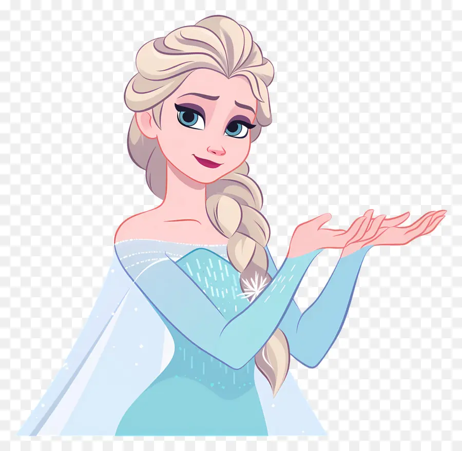 Princesa Elsa Congelada，Rainha Do Gelo Azul PNG