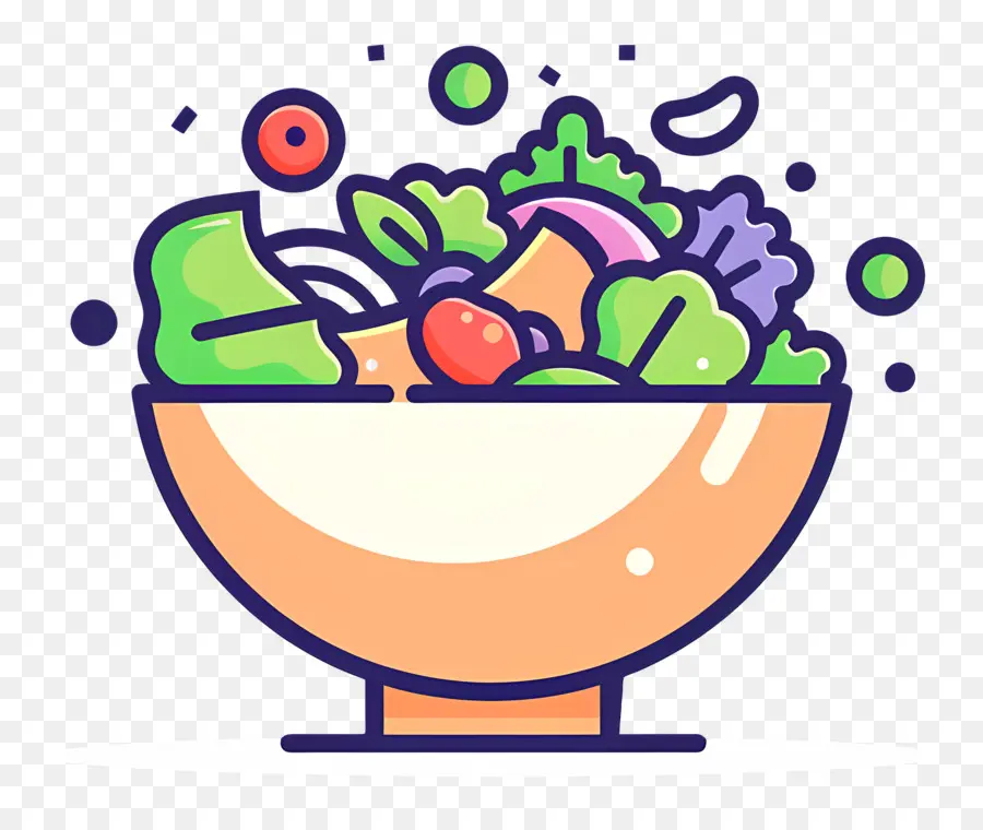 Salada De Desenho Animado，Salada De Frutas PNG